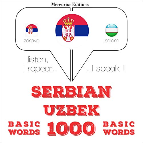 Cover of Serbian - Uzbek. 1000 basic words