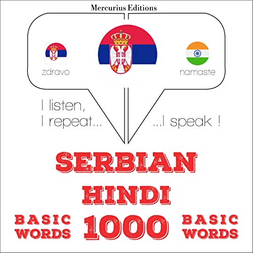 Cover of Serbian - Hindi. 1000 basic words