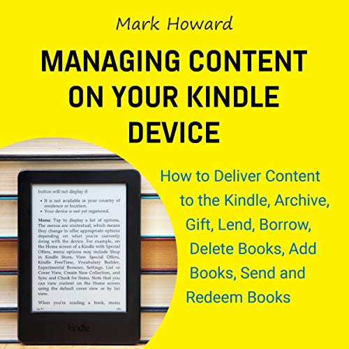 Cover of Managing Content on Your Kindle Device
